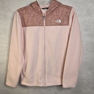 The North Face Youth Girls Pink Fleece Full Zip Jacket Size 14 16